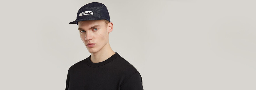 flat brim 5 panel cap