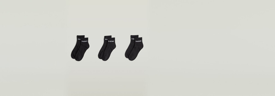short logo socks 3-pack