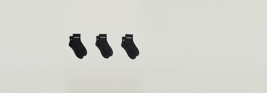 short logo socks 3-pack