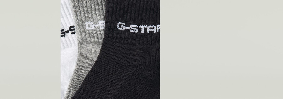 short logo socks 3-pack