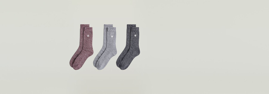 sock rib 3-pack