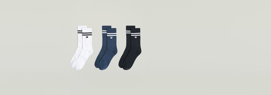 socks stripe 3-pack