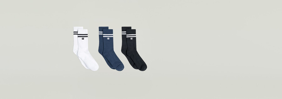 socks stripe 3-pack