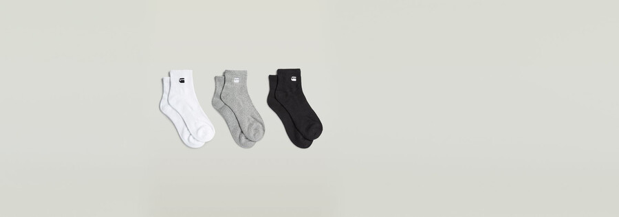 short socks 3-pack