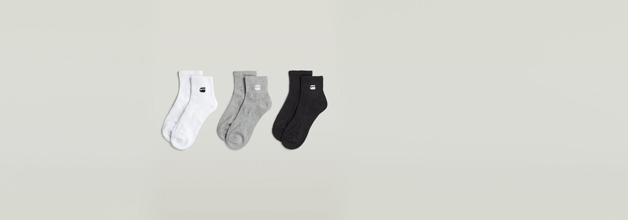 short socks 3-pack