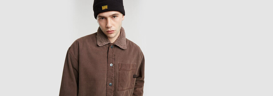 boxy fit sherpa jacket
