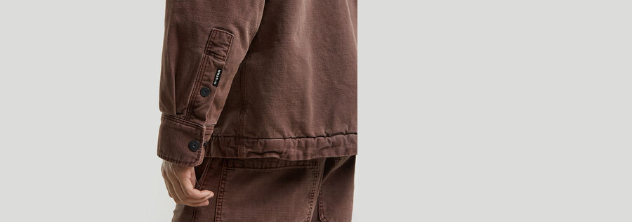 boxy fit sherpa jacket
