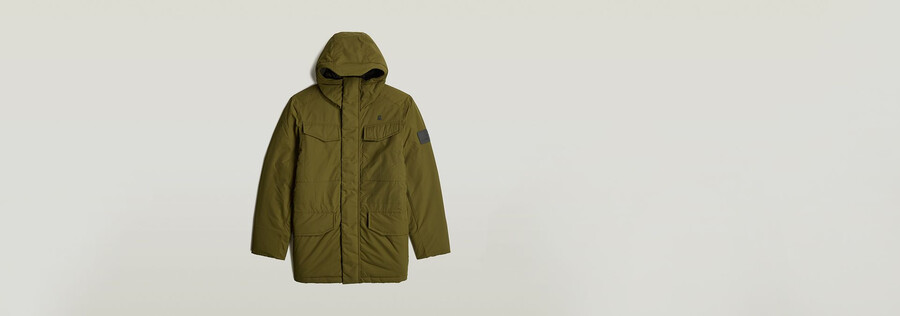 vodan padded hooded parka