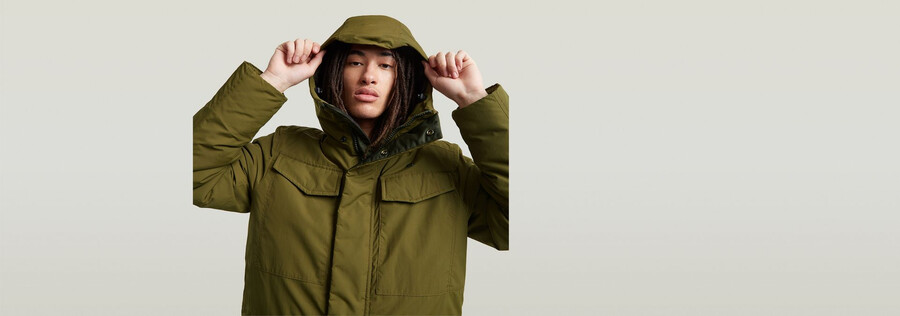vodan padded hooded parka