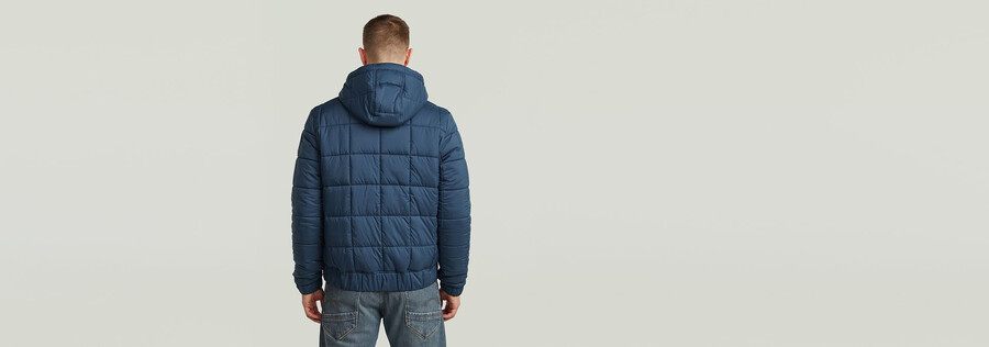 meefic quilted hooded jacket