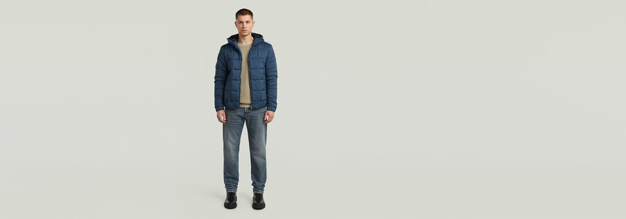 meefic quilted hooded jacket