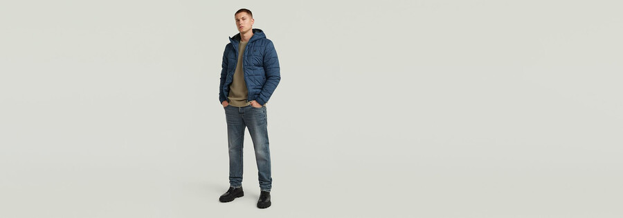 meefic quilted hooded jacket