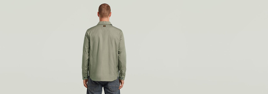 zip regular overshirt