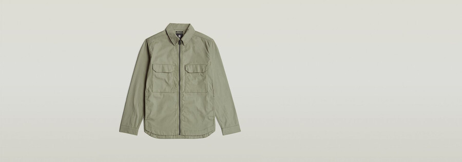 zip regular overshirt