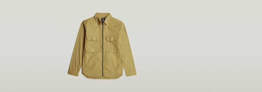 zip regular overshirt