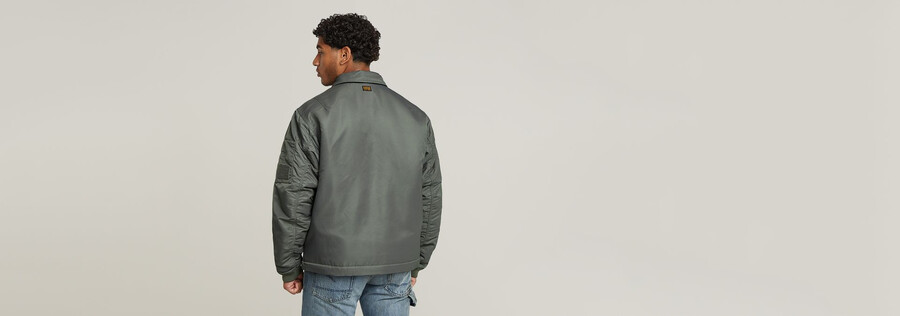 lightweight padded bomber jacket