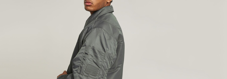 lightweight padded bomber jacket