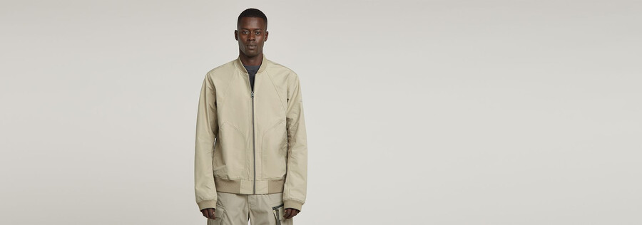 unpadded bomber jacket