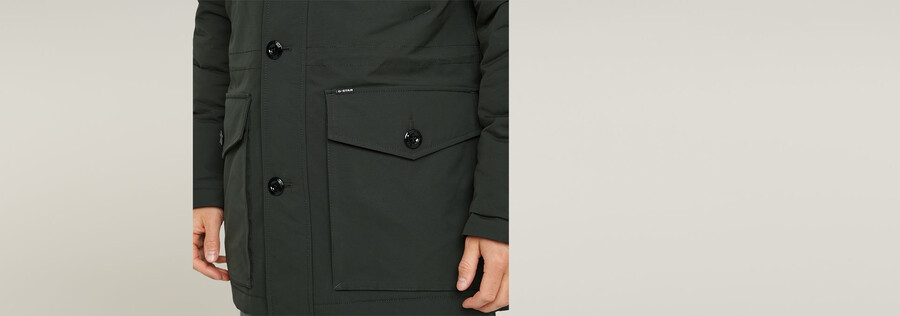 vodan padded hooded parka