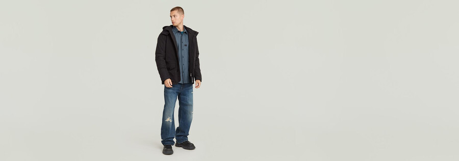 vodan padded hooded jacket