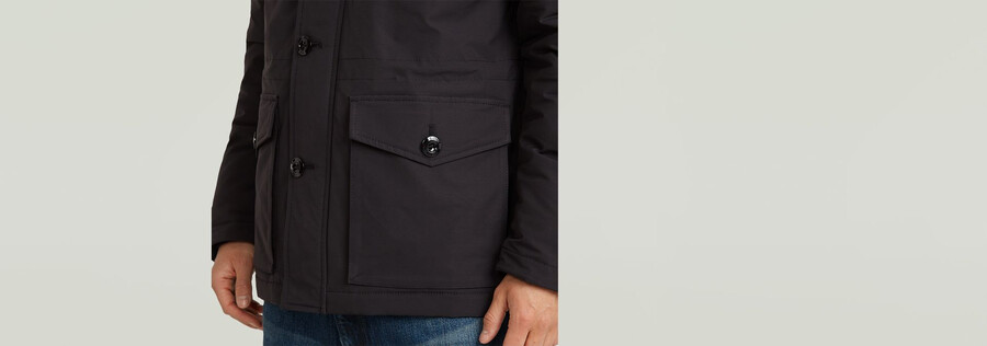 vodan padded hooded jacket