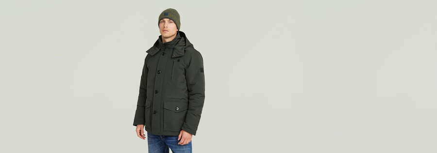 vodan padded hooded jacket