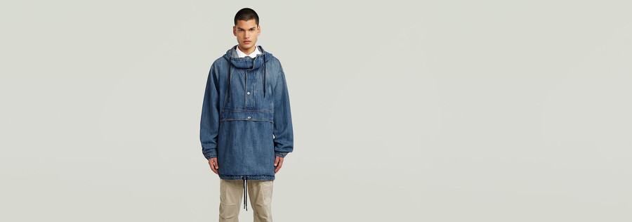 parachute hooded anorak
