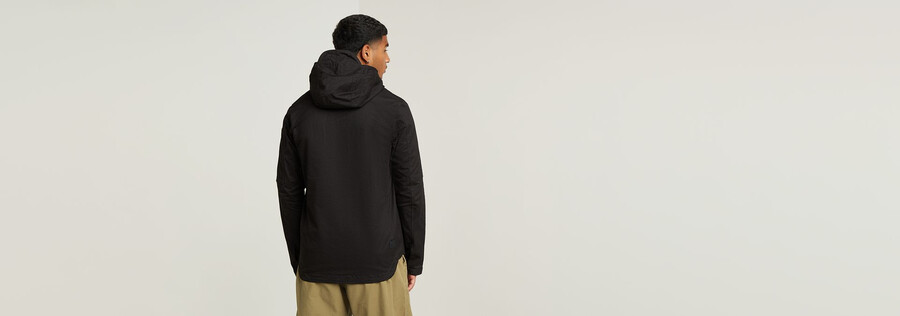 batt hooded overshirt