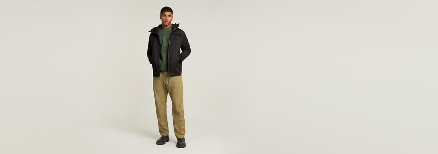 batt hooded overshirt