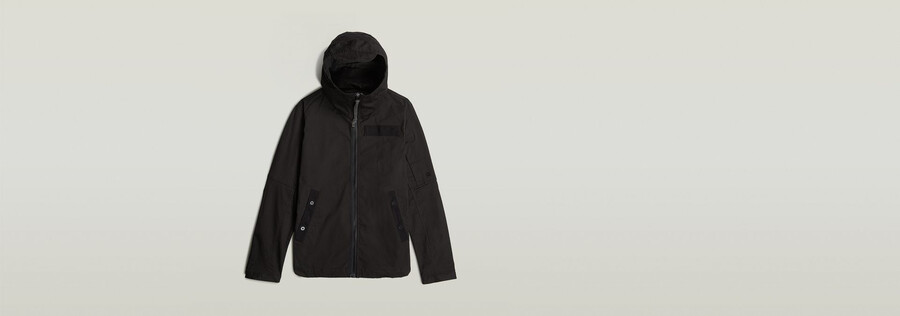 batt hooded overshirt