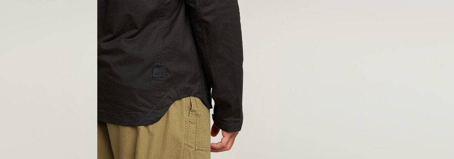 batt hooded overshirt