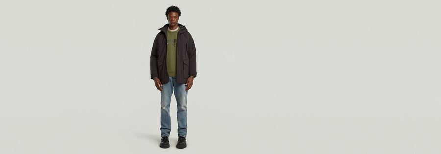multipocket padded parka