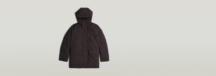 multipocket padded parka