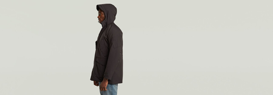 multipocket padded parka