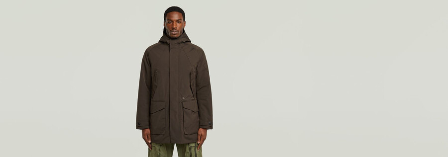 multipocket padded parka