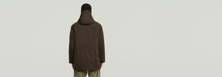 multipocket padded parka