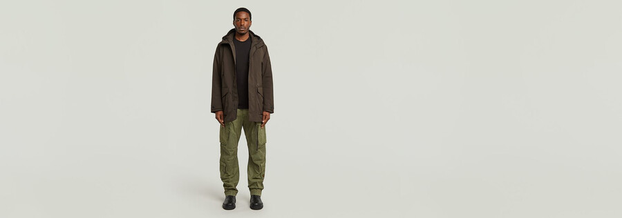 multipocket padded parka
