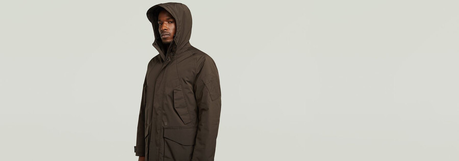 multipocket padded parka