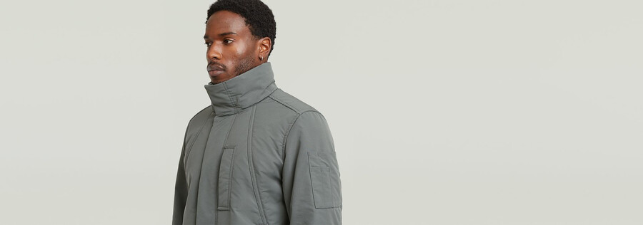 utility lightweight padded coat