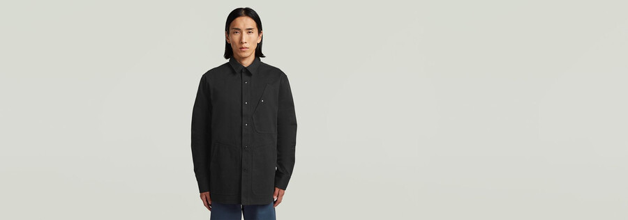 mn twill slim overshirt