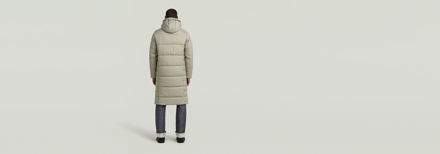 long padded winter jacket