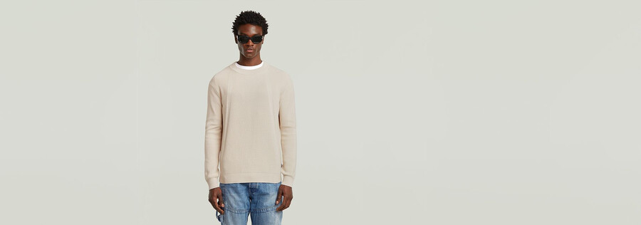 structure knit pullover