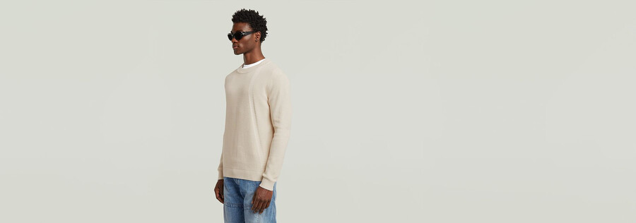 structure knit pullover