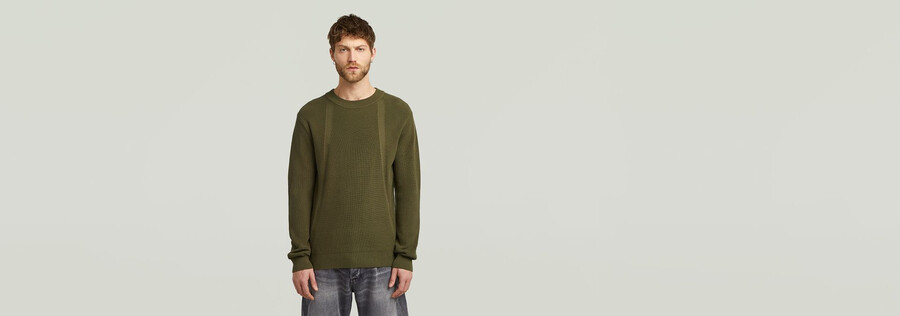 structure knit pullover
