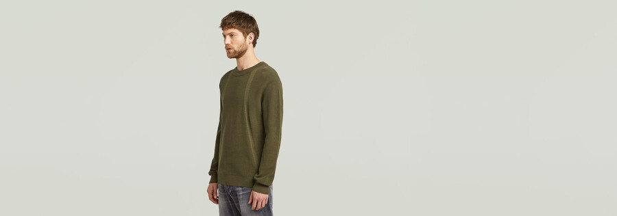 structure knit pullover