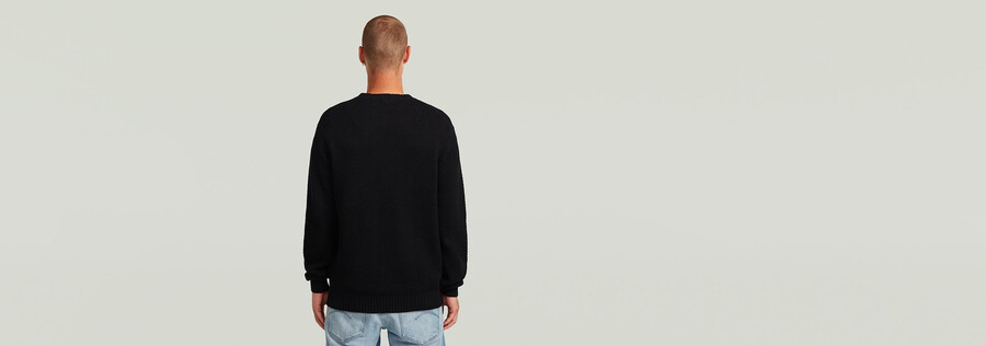 honey comb structure knit