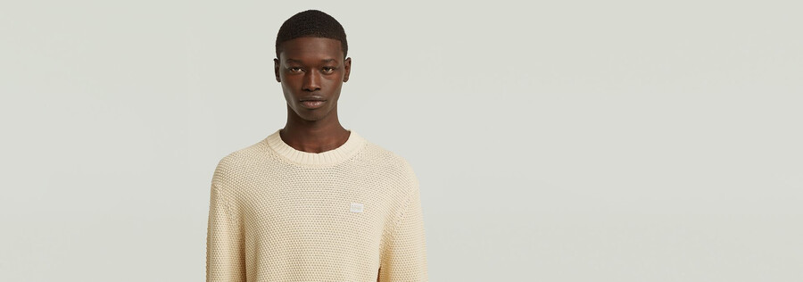 honey comb structure knit