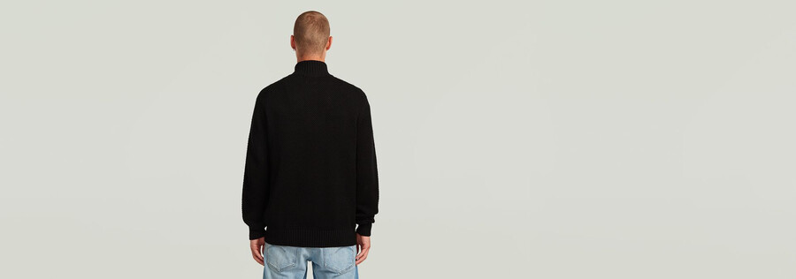 honey comb structure skipper knit