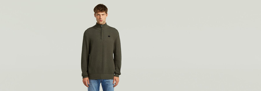 honey comb structure skipper knit