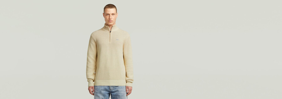 honey comb structure skipper knit